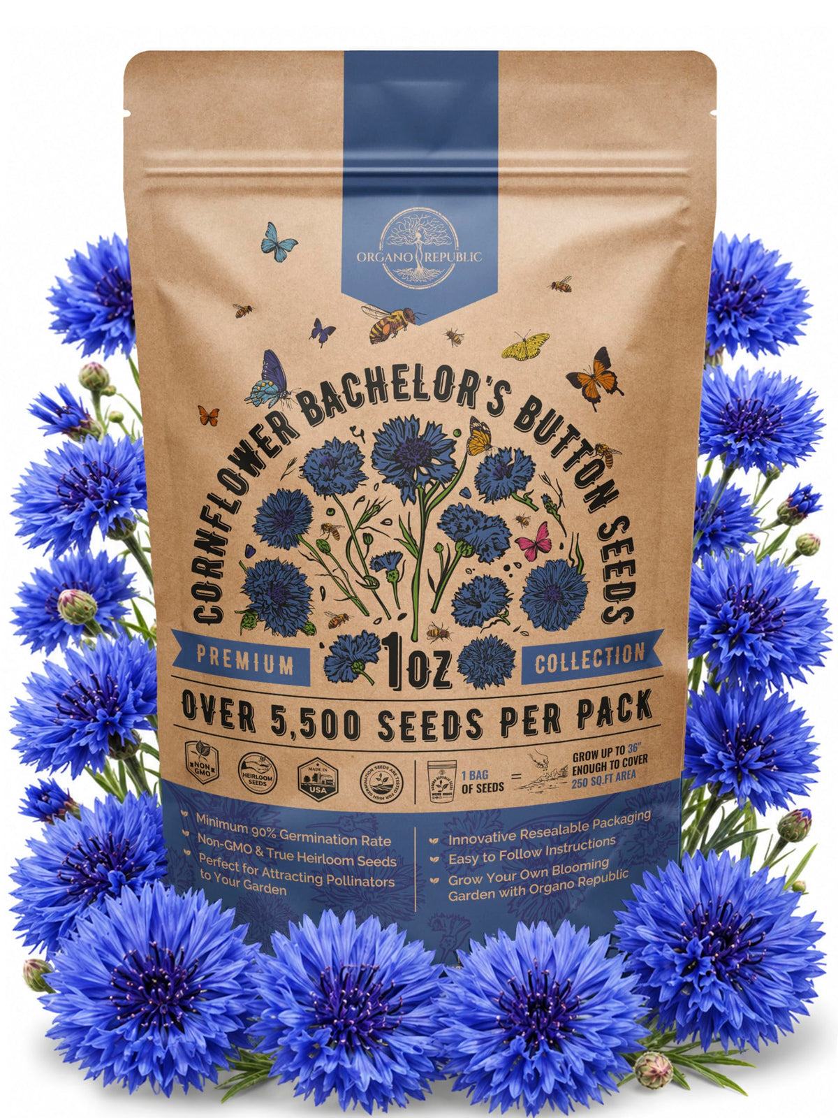 Cosmos Flower Seeds Pack 1 oz - 4,500 Non-GMO Heirloom Annual Seeds for Planting Indoor & Outdoor Gardening, Flower Seed for Garden in Resealable Packet, Floral Mix for Pollinators Perennial Mix Father Jim Norris notebooks