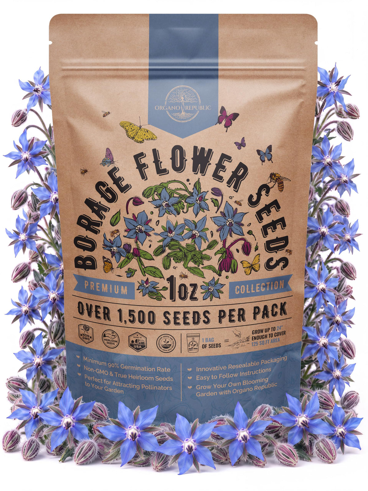 Cosmos Flower Seeds Pack 1 oz - 4,500 Non-GMO Heirloom Annual Seeds for Planting Indoor & Outdoor Gardening, Flower Seed for Garden in Resealable Packet, Floral Mix for Pollinators Perennial Mix Father Jim Norris notebooks