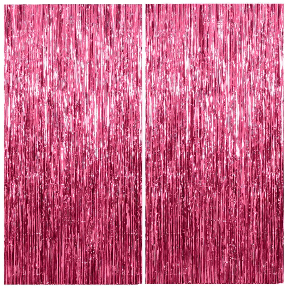 2 Pack Blue Party Decorations Ocean Party Decor Supplies Blue Party Streamers Birthday Decorations Tinsel Foil Fringe Curtains Photo Booth Props Celebration Decorations