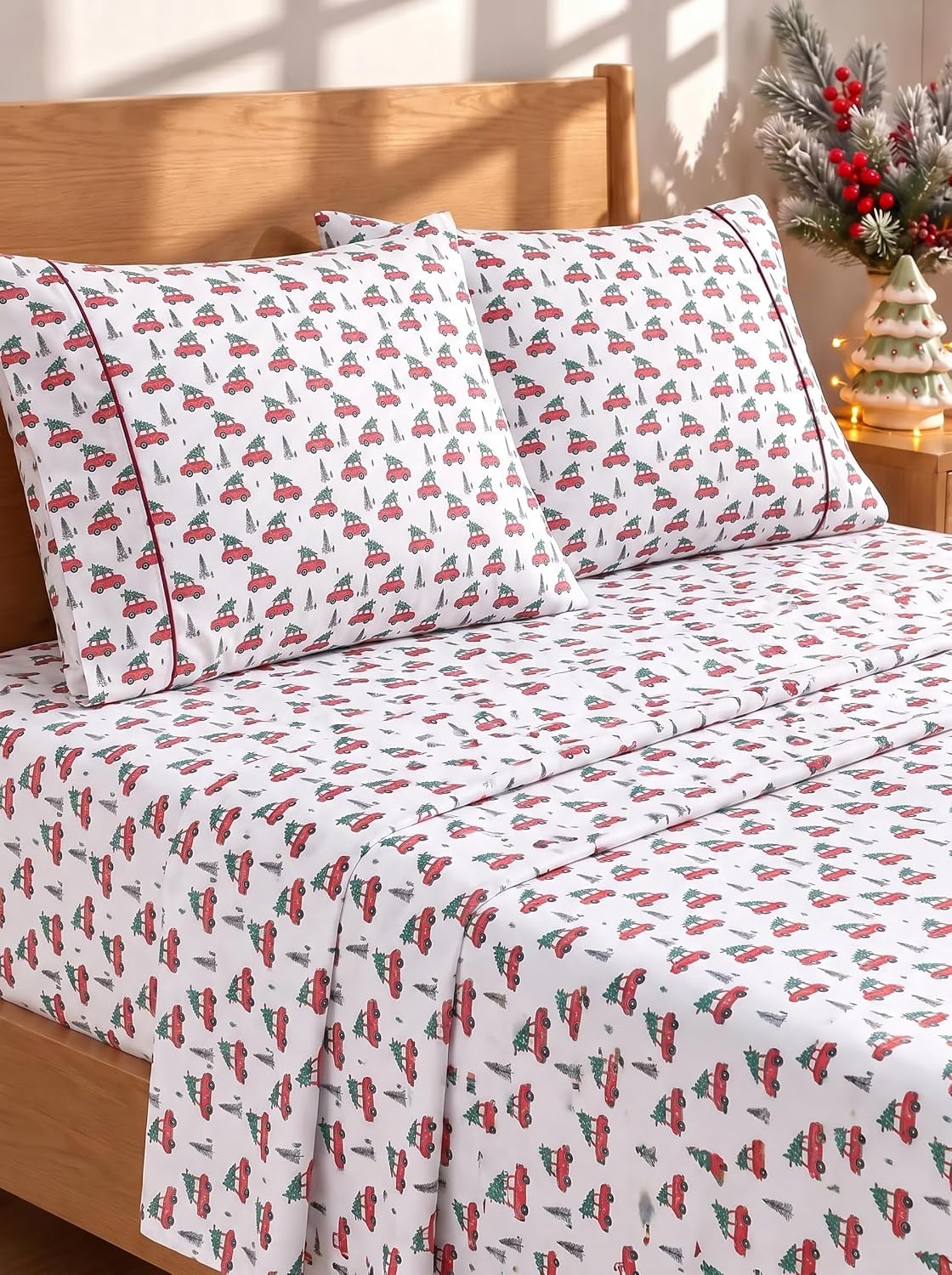 Queen Size 4 Piece Sheet Set - Breathable & Cooling Sheets - Dark Grey