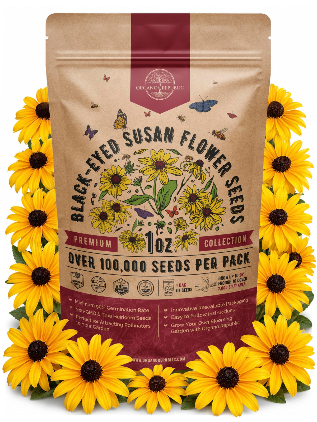 Cosmos Flower Seeds Pack 1 oz - 4,500 Non-GMO Heirloom Annual Seeds for Planting Indoor & Outdoor Gardening, Flower Seed for Garden in Resealable Packet, Floral Mix for Pollinators Perennial Mix Father Jim Norris notebooks