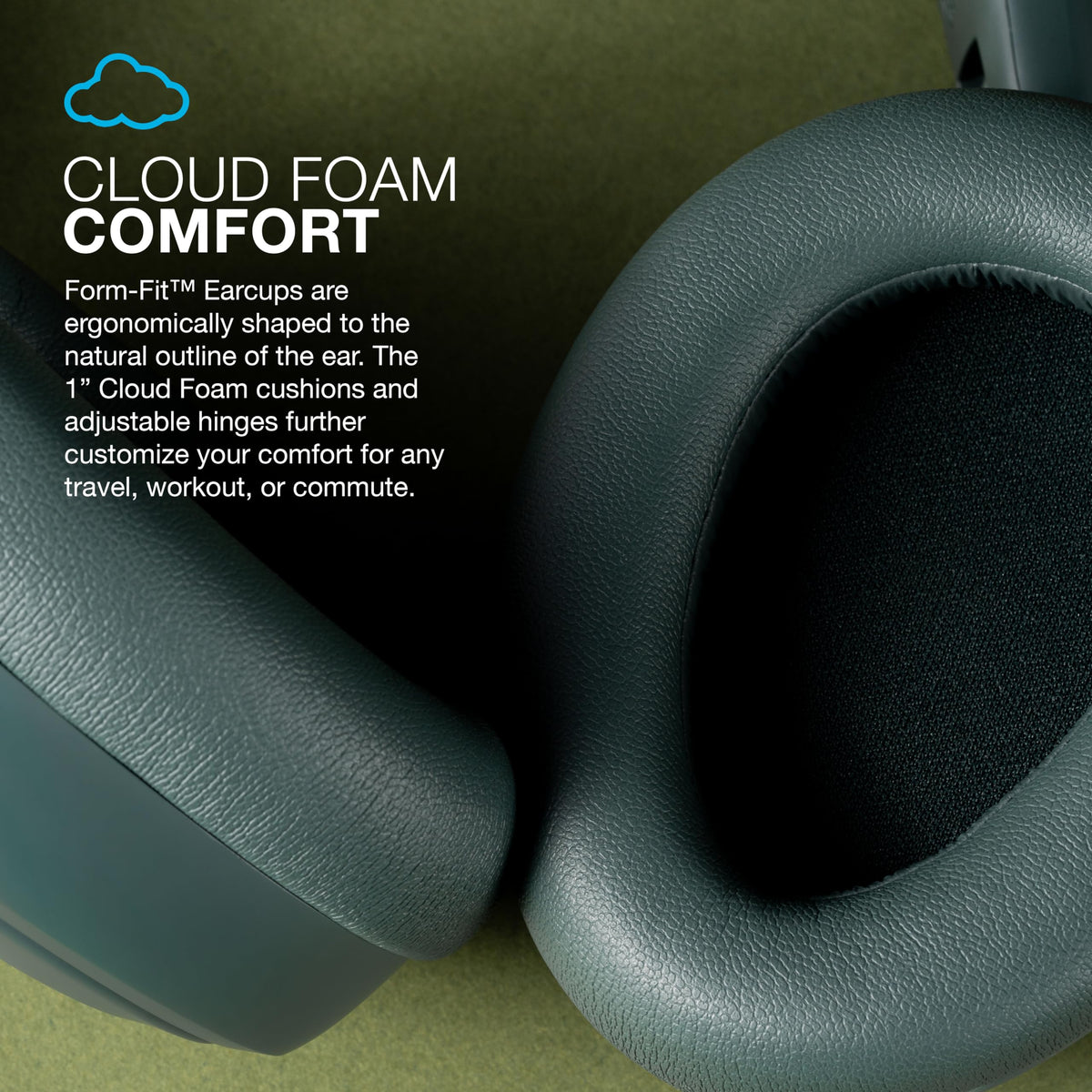 JLab JBuds Lux ANC Wireless Over-Ear Headphones, Limited Edition Navy Father Jim Norris notebooks