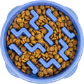 Outward Hound Fun Feeder Slo Bowl Dog Slow Feeder, Notch, Blue, 8.8"