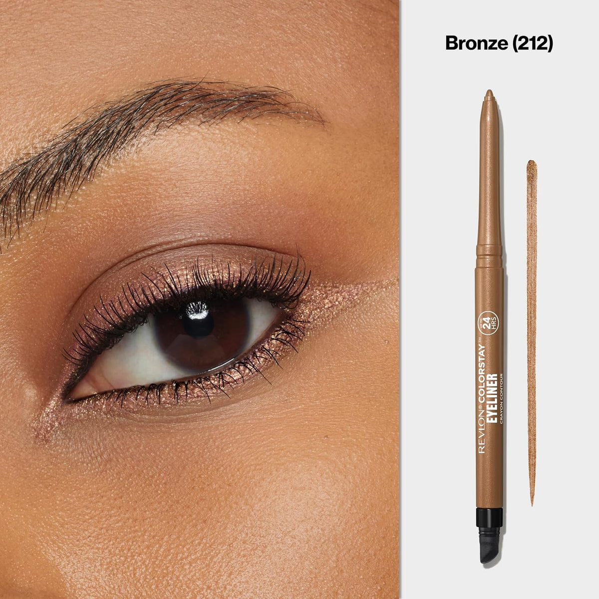REVLON ColorStay Pencil Waterproof Eyeliner, 204 Charcoal, 0.01 oz
