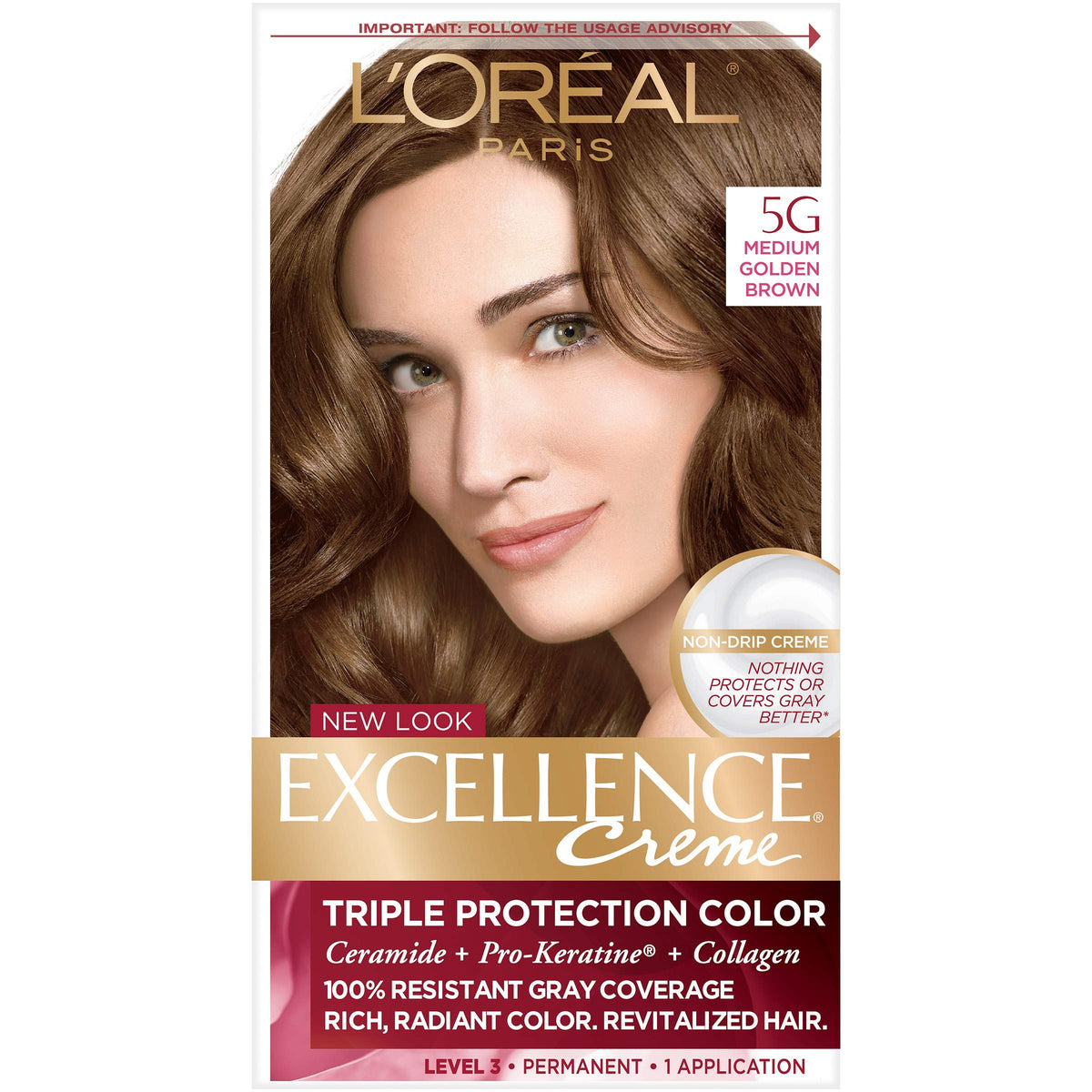 L'Oreal Paris Excellence Crème Hair Color, 4AR Dark Chocolate Brown Father Jim Norris notebooks