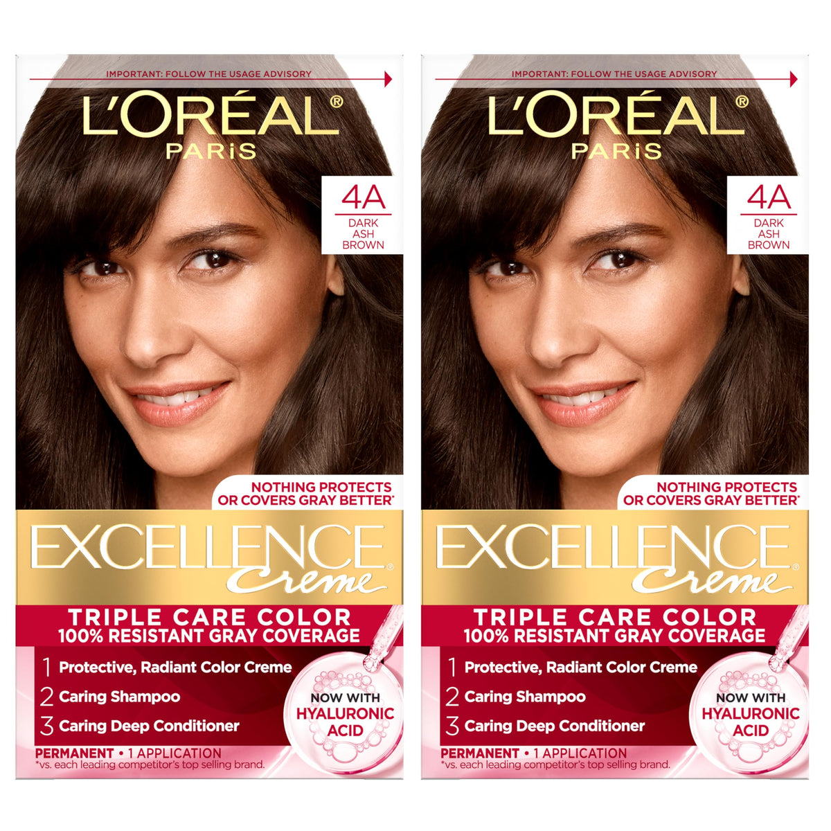 L'Oreal Paris Excellence Crème Hair Color, 4AR Dark Chocolate Brown Father Jim Norris notebooks