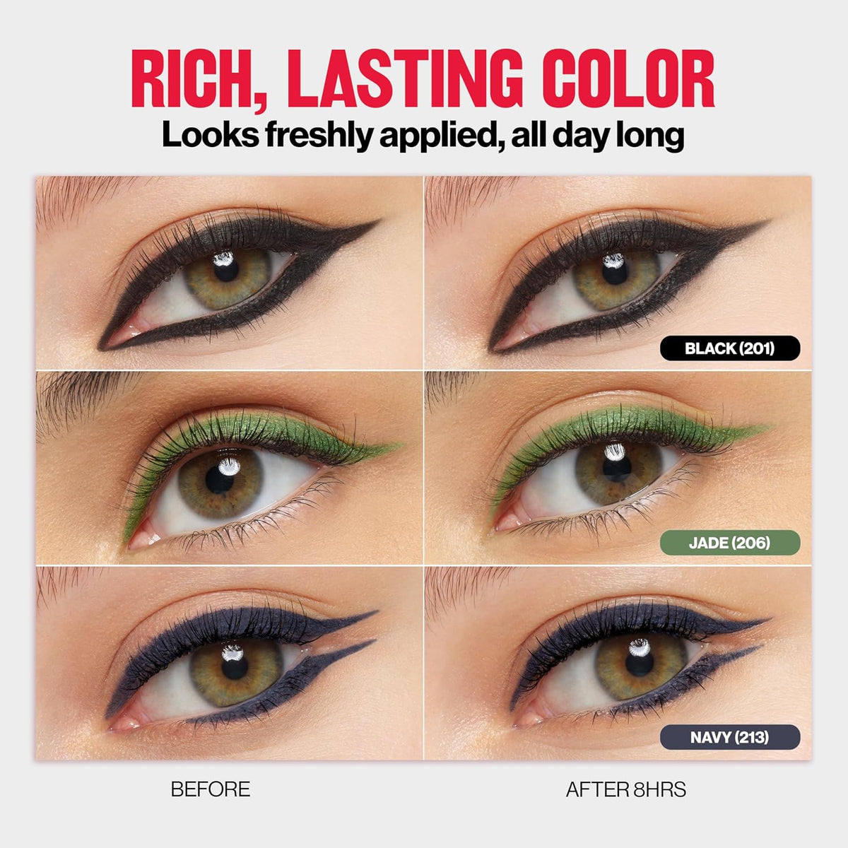 REVLON ColorStay Pencil Waterproof Eyeliner, 204 Charcoal, 0.01 oz