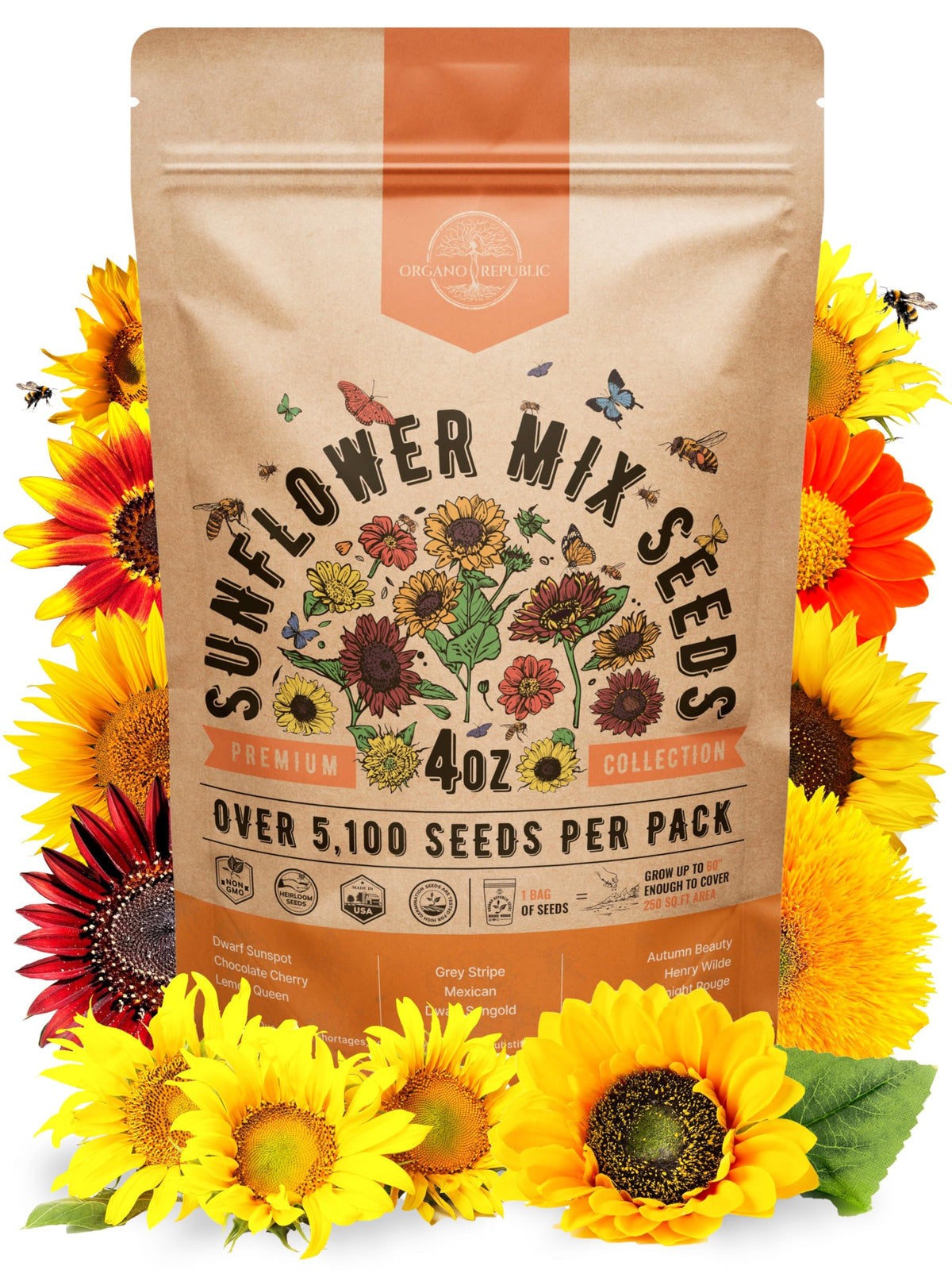 Cosmos Flower Seeds Pack 1 oz - 4,500 Non-GMO Heirloom Annual Seeds for Planting Indoor & Outdoor Gardening, Flower Seed for Garden in Resealable Packet, Floral Mix for Pollinators Perennial Mix Father Jim Norris notebooks