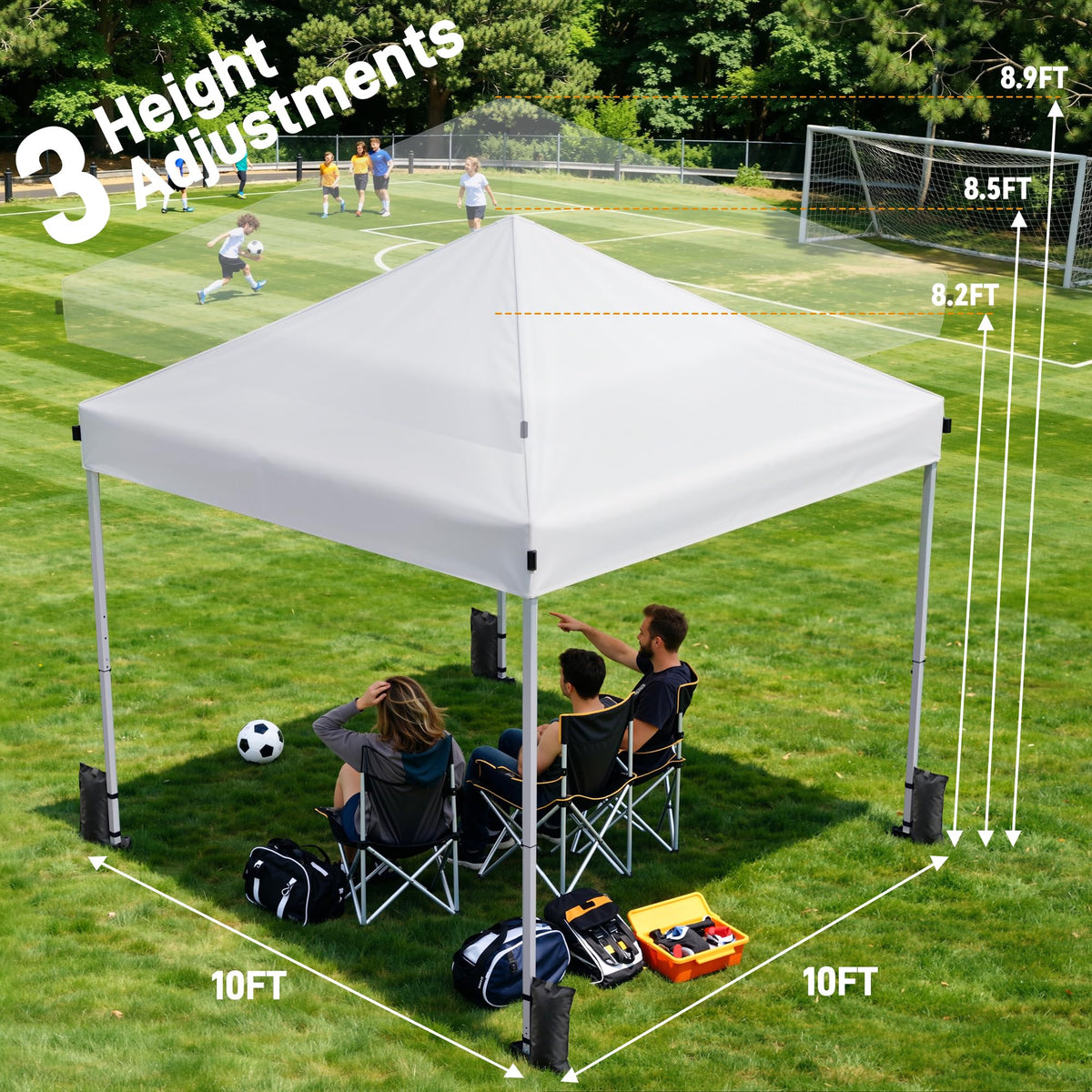 10x10 Pop Up Canopy Tent with One-Push Center Lock,Dark Gray Father Jim Norris notebooks