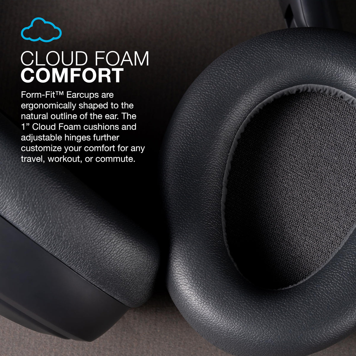 JLab JBuds Lux ANC Wireless Over-Ear Headphones, Limited Edition Navy Father Jim Norris notebooks