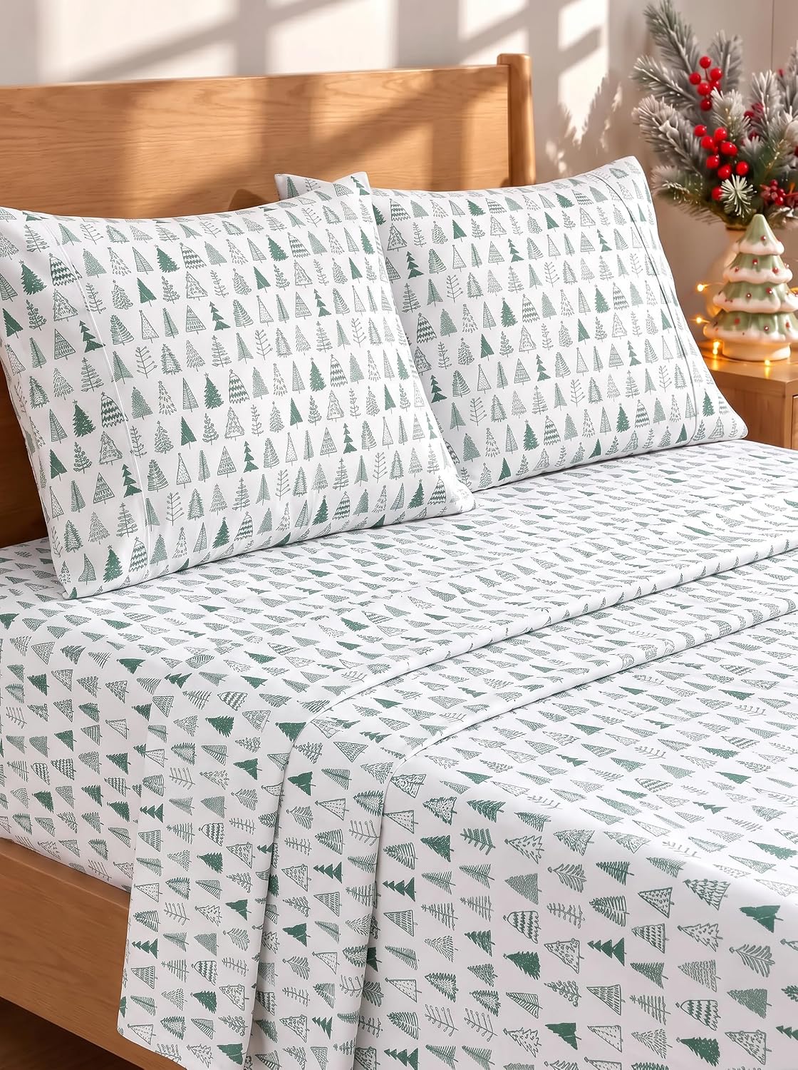 Queen Size 4 Piece Sheet Set - Breathable & Cooling Sheets - Dark Grey
