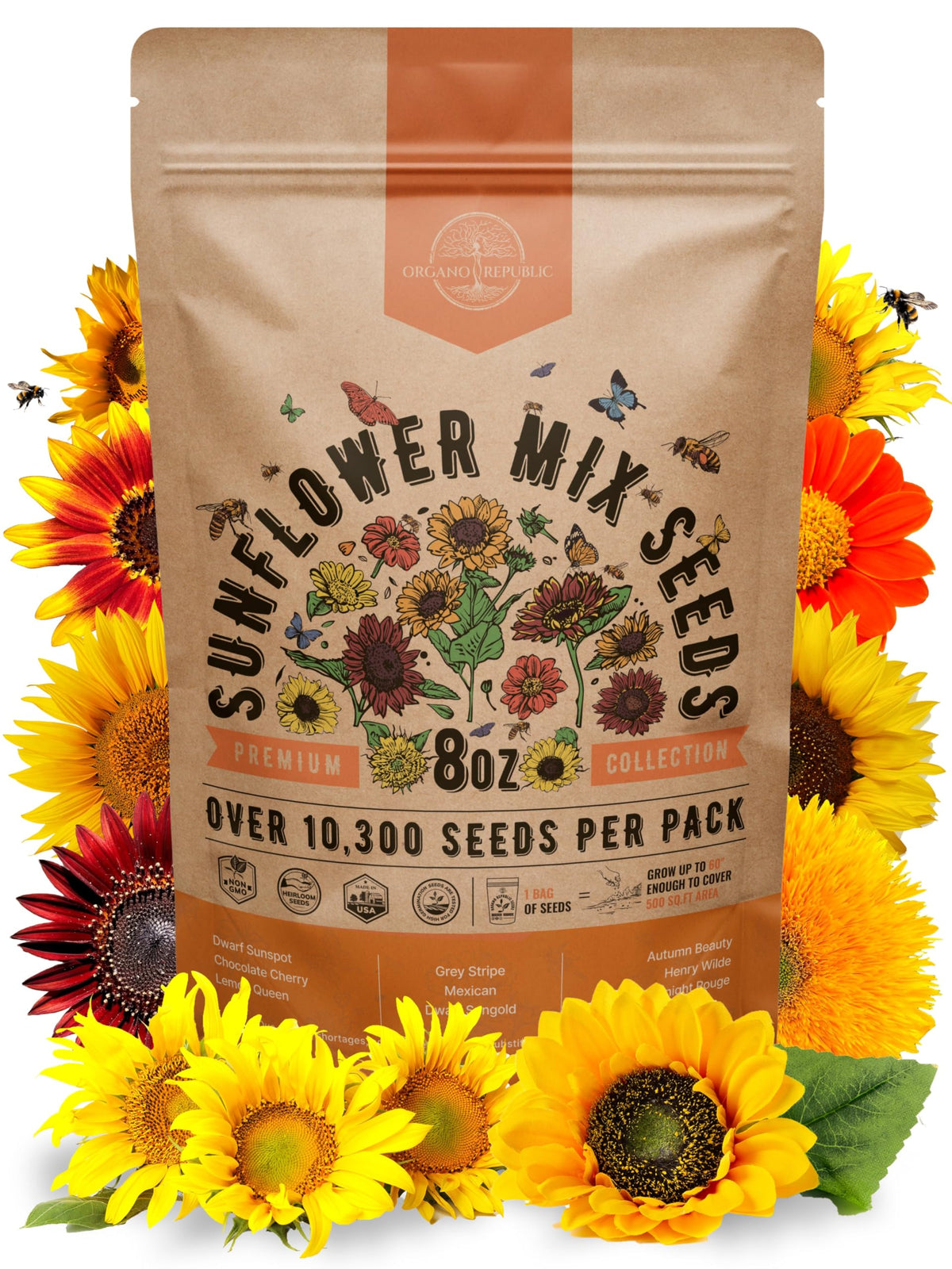 Cosmos Flower Seeds Pack 1 oz - 4,500 Non-GMO Heirloom Annual Seeds for Planting Indoor & Outdoor Gardening, Flower Seed for Garden in Resealable Packet, Floral Mix for Pollinators Perennial Mix Father Jim Norris notebooks