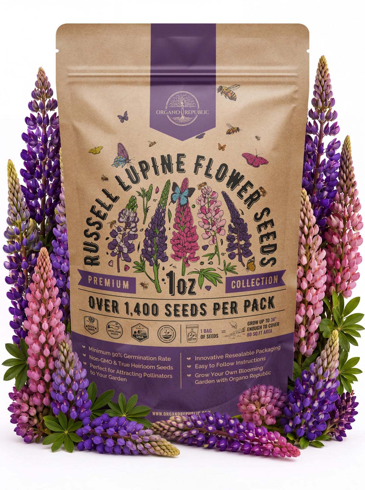 Cosmos Flower Seeds Pack 1 oz - 4,500 Non-GMO Heirloom Annual Seeds for Planting Indoor & Outdoor Gardening, Flower Seed for Garden in Resealable Packet, Floral Mix for Pollinators Perennial Mix Father Jim Norris notebooks