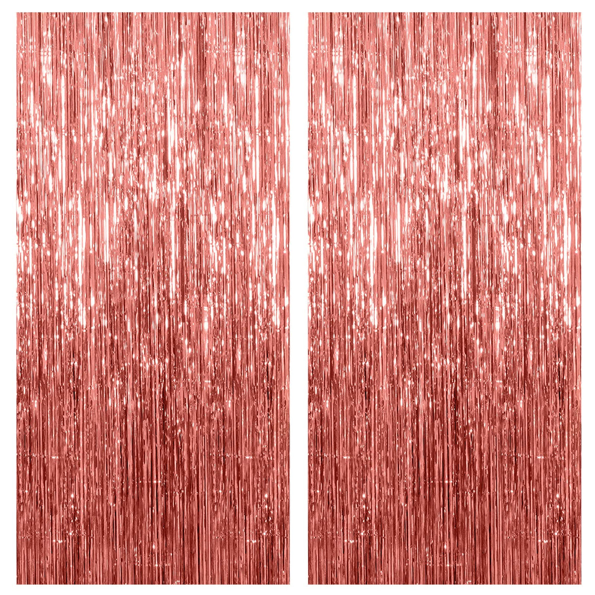 2 Pack Blue Party Decorations Ocean Party Decor Supplies Blue Party Streamers Birthday Decorations Tinsel Foil Fringe Curtains Photo Booth Props Celebration Decorations