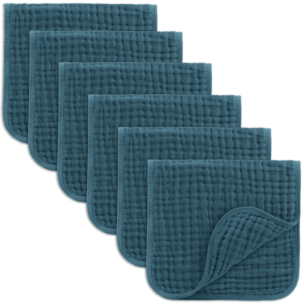 Comfy Cubs Muslin Burp Cloths 20x10" 10 Pack, Baby Burp Cloths - Multi