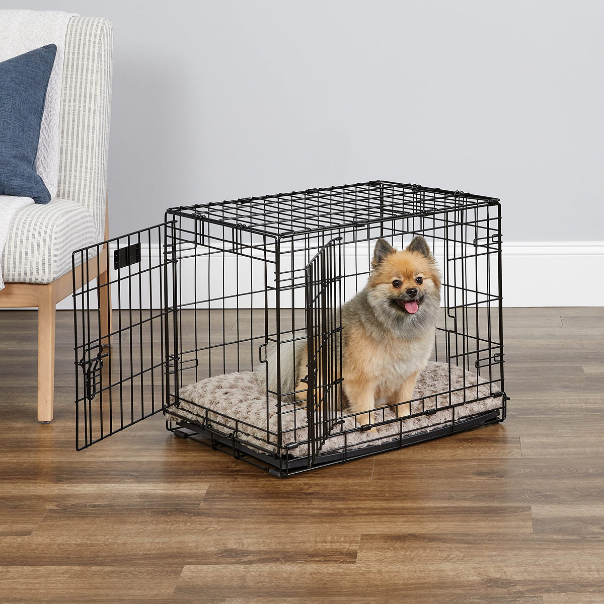 Midwest 36-Inch Single Door iCrate, for Medium-Large Breeds, 41-70 lbs