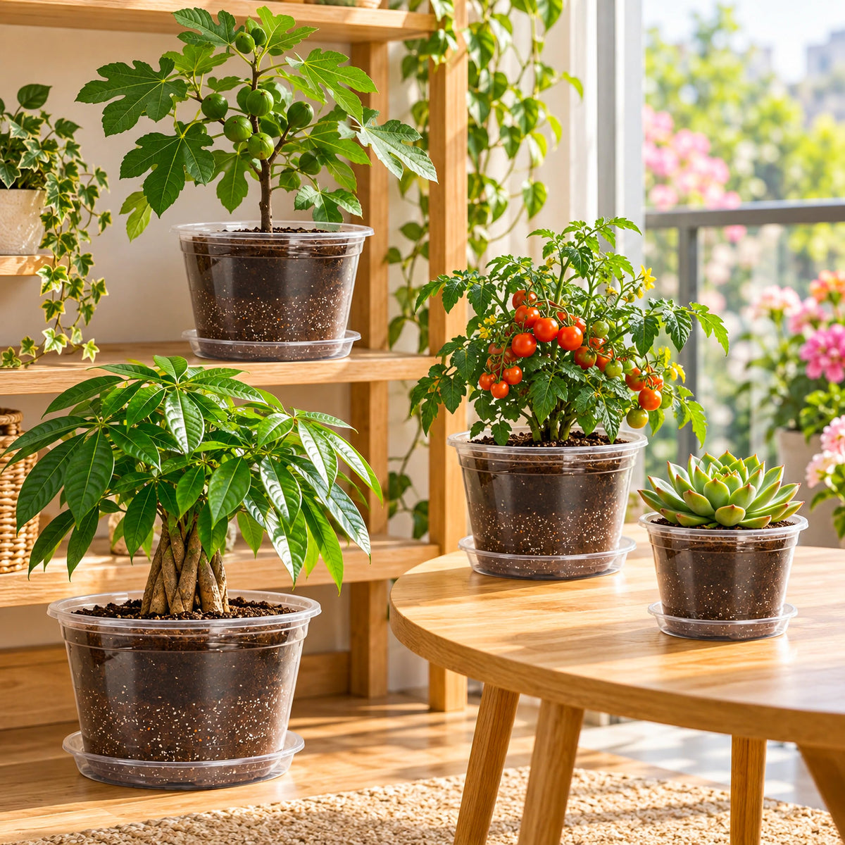 Bluepro Clear Nursery Pots with Humidity Domes, 4 Inch, 30-Pack Father Jim Norris notebooks
