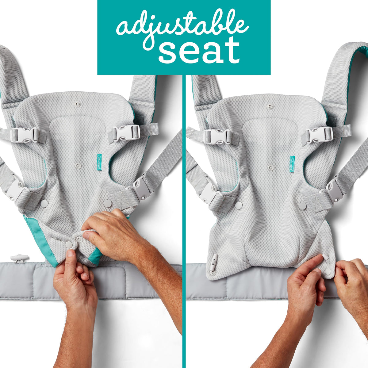 Infantino Flip 4-in-1 Baby Carrier Convertible Ergonomic, Gray