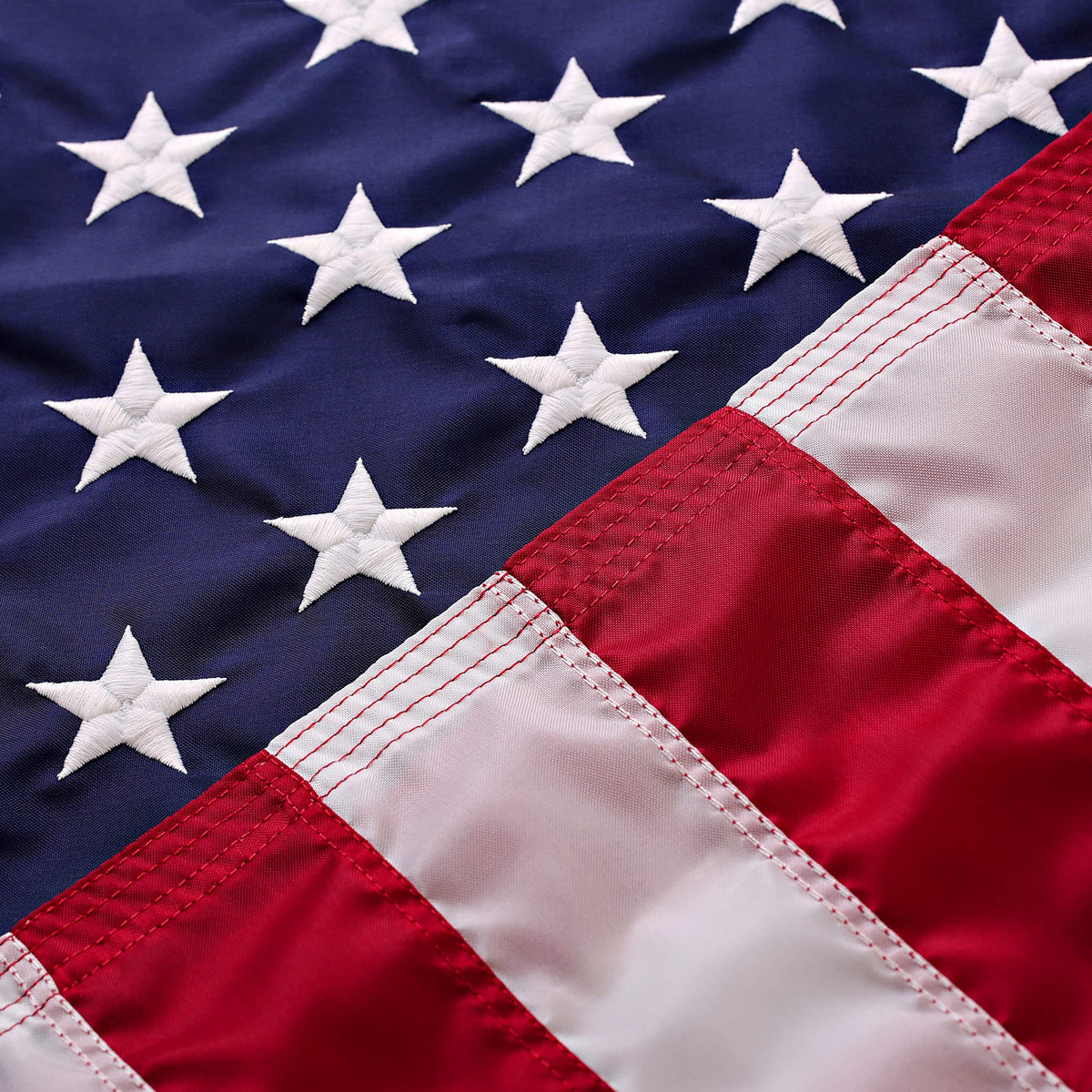 American Flags for Outside 3X5 (Pack of 10) -American Flag made in USA with Embroidered Stars and Sewn Stripes US Flag 3x5 Heavy Duty Outdoor Made in USA for High Wind- All Weather Flags Father Jim Norris notebooks