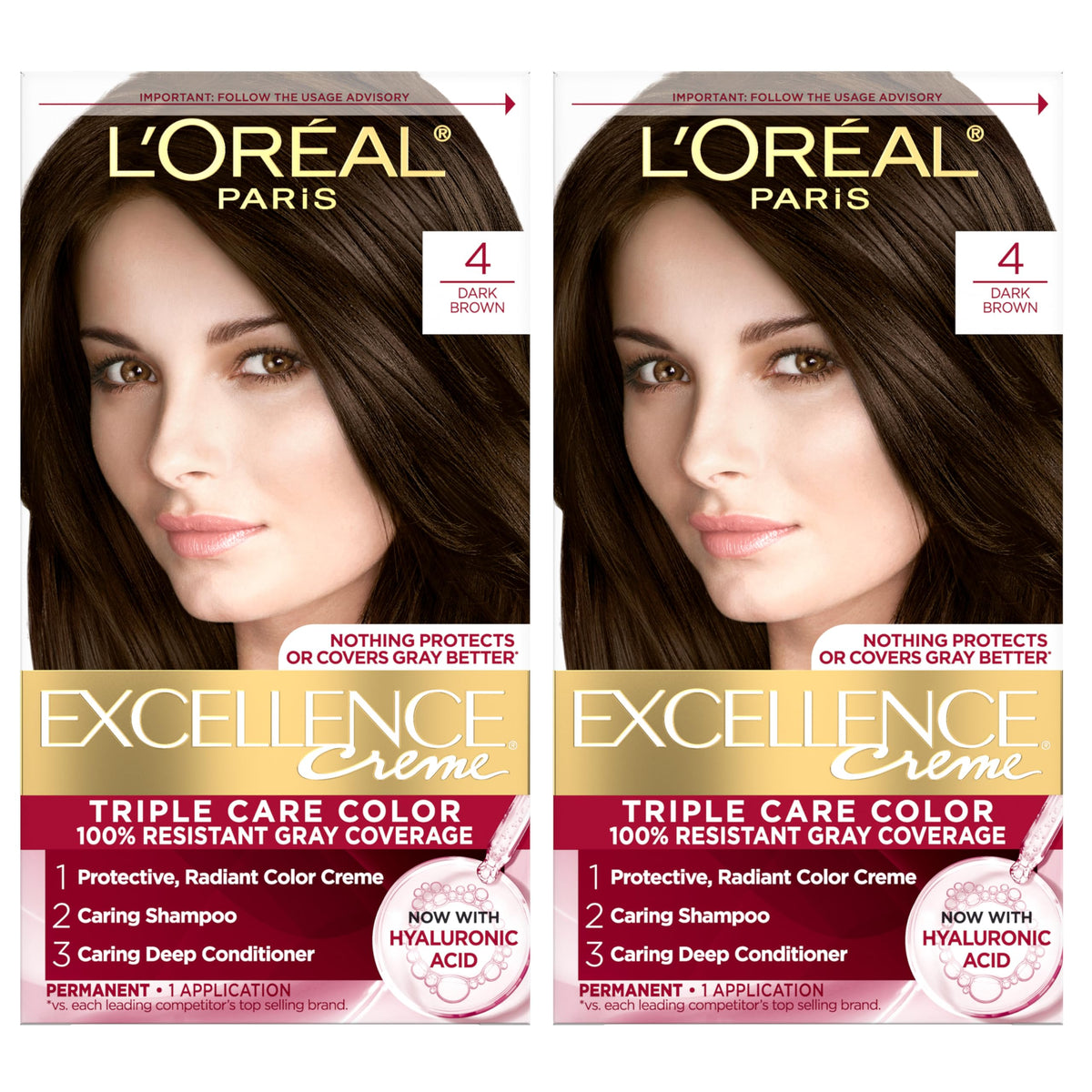 L'Oreal Paris Excellence Crème Hair Color, 4AR Dark Chocolate Brown Father Jim Norris notebooks