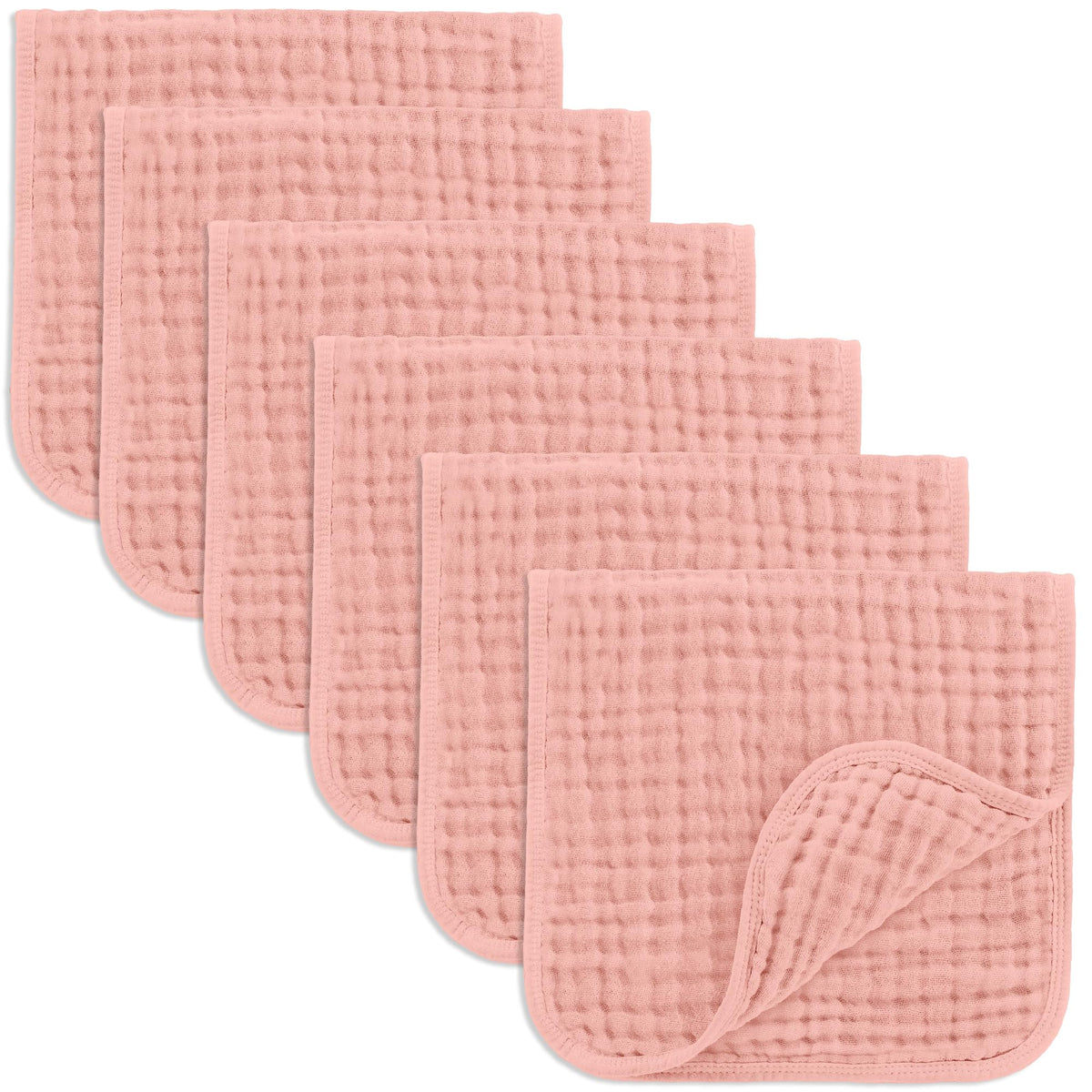 Comfy Cubs Muslin Burp Cloths 20x10" 10 Pack, Baby Burp Cloths - Multi