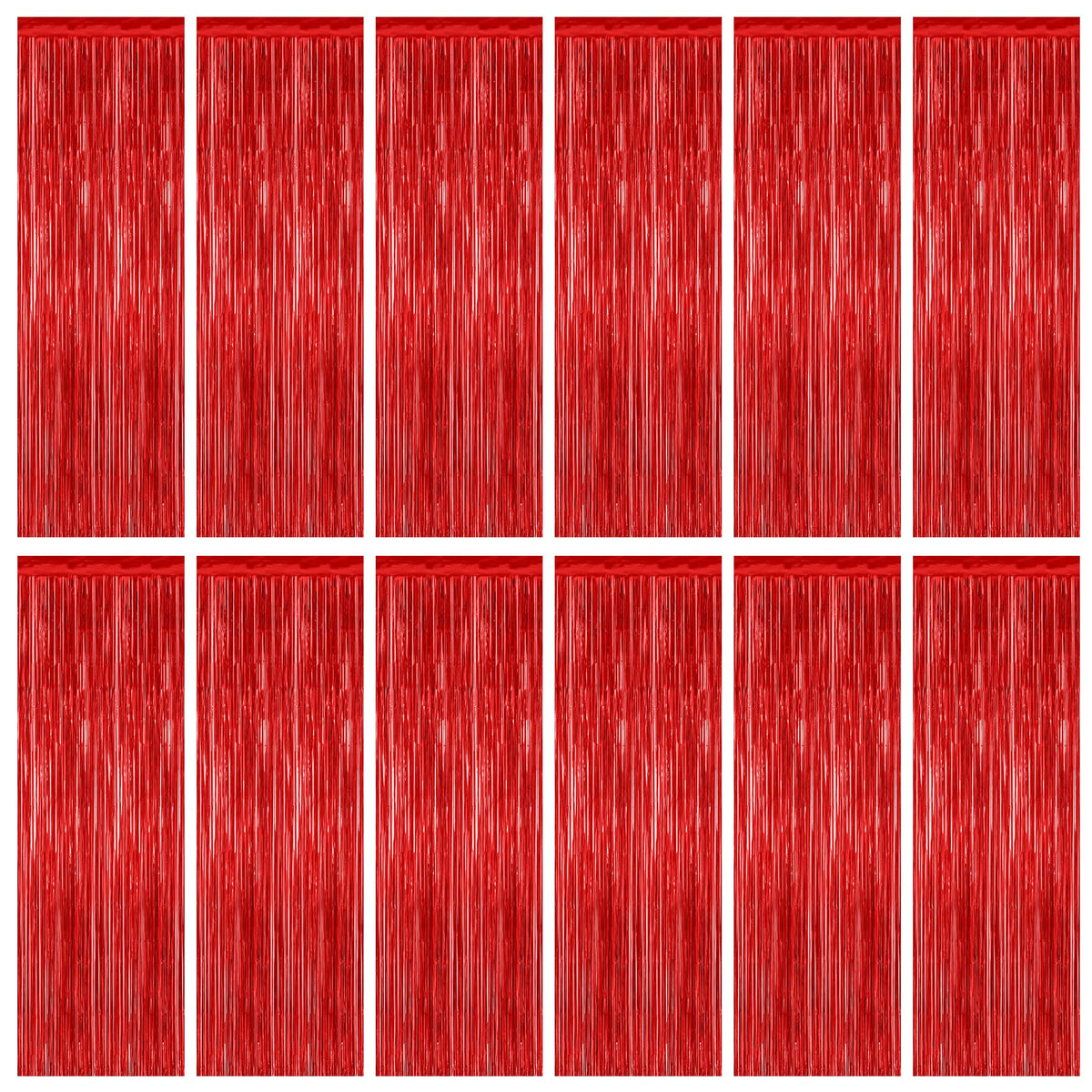 2 Pack Pink Party Decorations, 3.28 FT x 7.05 FT Pink Backdrop, Metallic Tinsel Backdrop Fringe Curtains Backdrop Curtains, Photo Backdrop Party Supplies Birthday Party Decorationsay Party Decorations