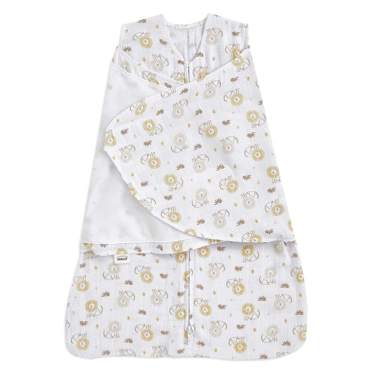HALO SleepSack Swaddle | Cotton | 1.5 TOG | 68-75°F | 6-12 lbs |Baby Blue