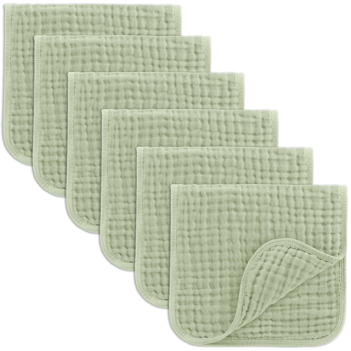 Comfy Cubs Muslin Burp Cloths 20x10" 10 Pack, Baby Burp Cloths - Multi