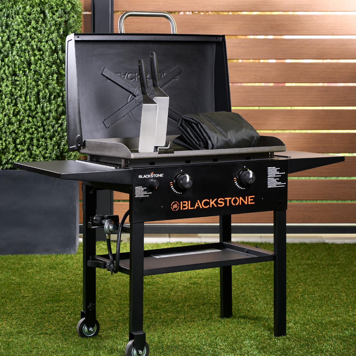 Blackstone® 1883 Original 28" Omnivore Griddle with Hood, Black Father Jim Norris notebooks