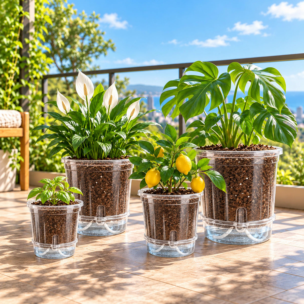 Bluepro Clear Nursery Pots with Humidity Domes, 4 Inch, 30-Pack Father Jim Norris notebooks
