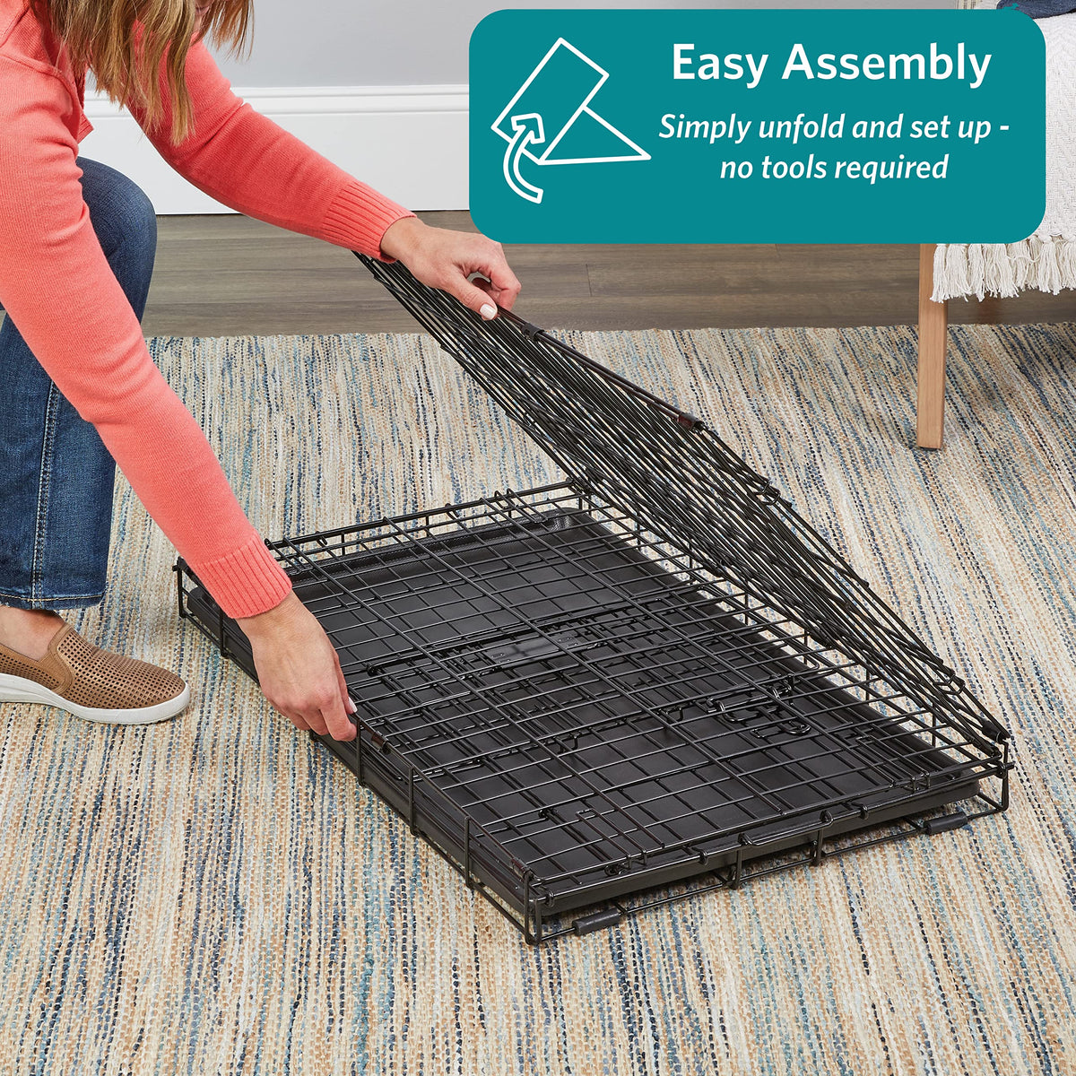 Midwest 36-Inch Single Door iCrate, for Medium-Large Breeds, 41-70 lbs
